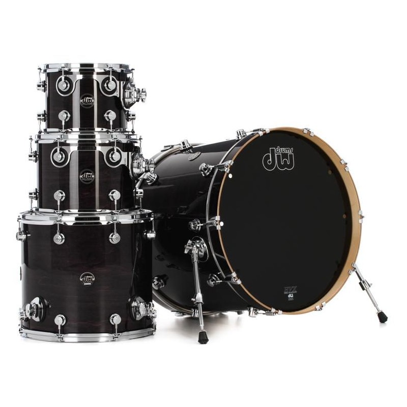 DW PERFORMANCE LACQUER EBONY STAIN (22,10,12,16) SHELL SET BUBANJ