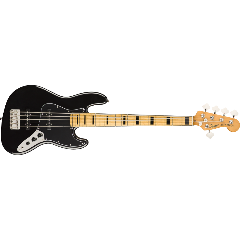 SQUIER CLASSIC VIBE 70s JAZZ BASS V MN BLK BAS GITARA
