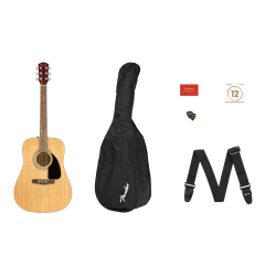 FENDER FA-115 DREADNOUGHT PACK V2 NAT WN GITARA AKUSTIČNA