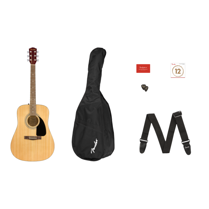 FENDER FA-115 DREADNOUGHT PACK V2 NAT WN GITARA AKUSTIČNA