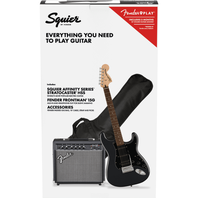 SQUIER AFFINITY PACK STRAT HSS LRL CFM + FRONTMAN 15W + PRIBOR GITARA ELEKTRIČNA
