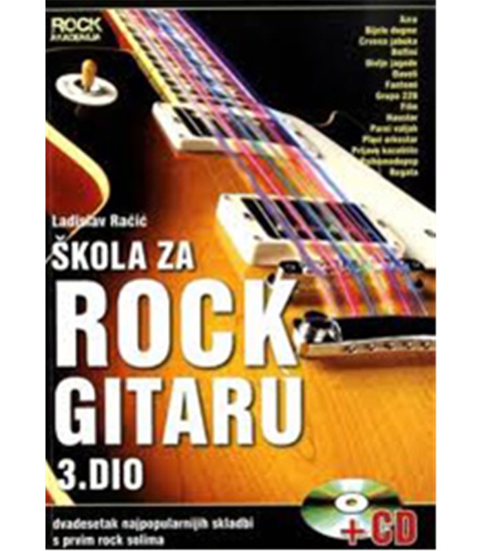 ŠKOLA ZA ROCK GITARU 3 KNJIGA + CD