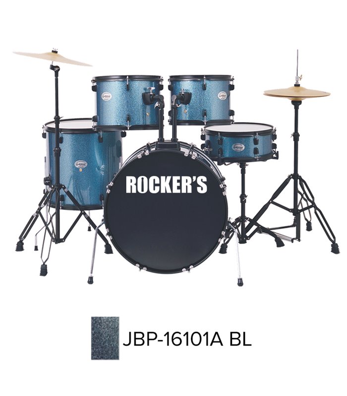 ROCKERS JBP-16101A (22, 10, 12, 16, 14) BL + stolica i činele BUBANJ