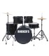ROCKERS JBP-16101A (22, 10, 12, 16, 14) BK + stolica i činele BUBANJ