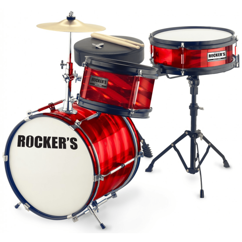 ROCKERS JUNIOR 3/12 RD + činele + stolica (12,8,8) BUBANJ