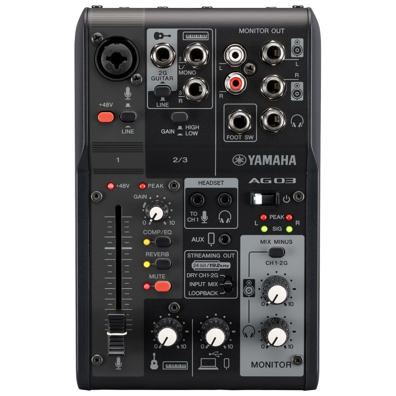YAMAHA AG03 BK MK2 MIKSER