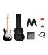 SQUIER SONIC STRAT BLK PACK + FRONTMAN 10W + PRIBOR GITARA ELEKTRIČNA