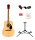 FENDER FA-125 DREADNOUGHT NAT WN PACK GITARA AKUSTIČNA