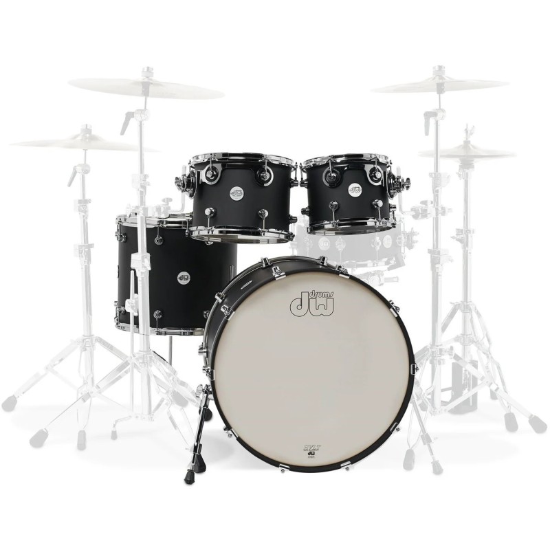 DW DESIGN BLACK SATIN (22,10,12,16) SHELL PACK BUBANJ