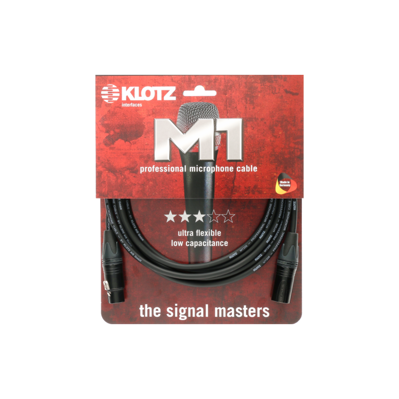 KLOTZ MIKROFONSKI M1FM1N0750 7,5m Neutrik KABEL