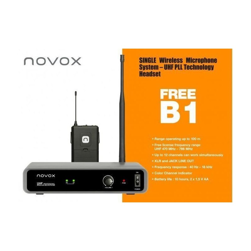 NOVOX FREE B1 naglavni MIKROFON