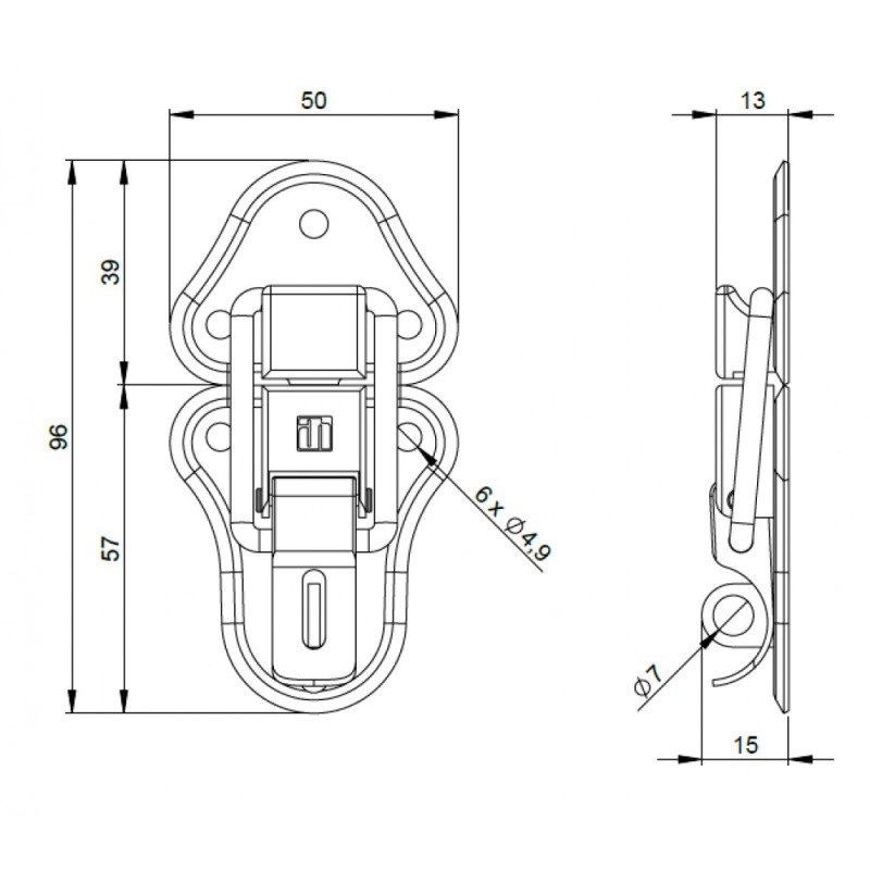 ADAM HALL 1602 KOPČA