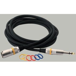 ROCKCABLE PATCH RCL30383 D7 M 3m XLR/J mono KABEL