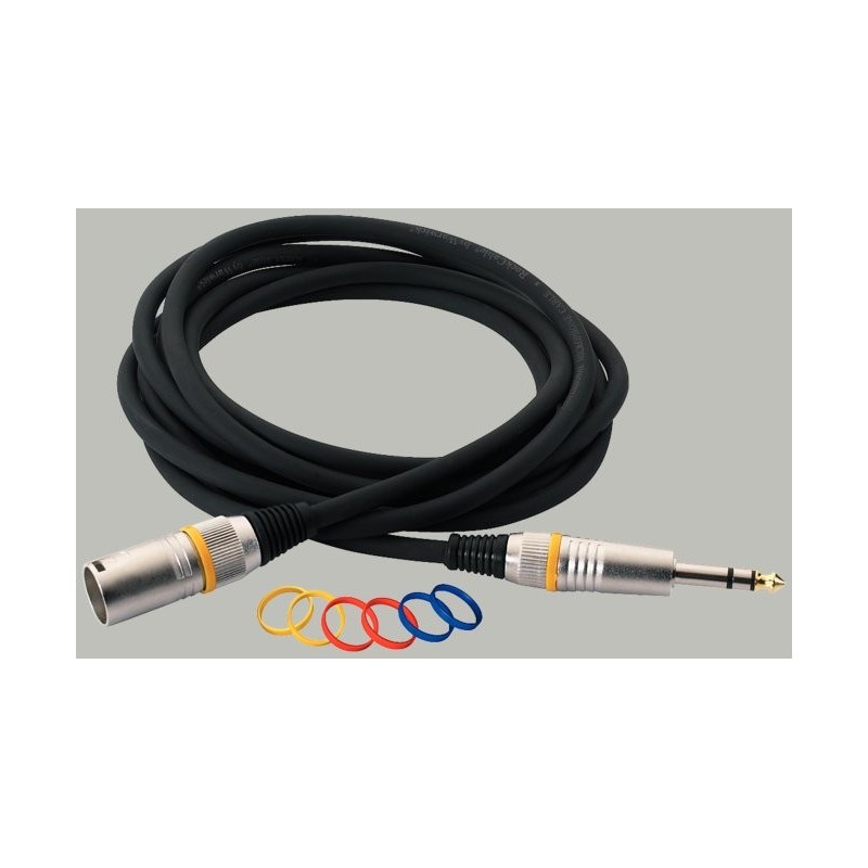 ROCKCABLE PATCH RCL30383 D7 M 3m XLR/J mono KABEL