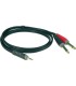 KLOTZ PATCH AY5-0300 mini jack - 2 x jack 3m KABEL