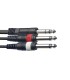 STAGG PATCH SYC3/PS2P 1 jack ST - 2 jack KABEL
