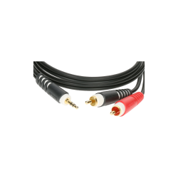 KLOTZ PATCH AY7-0100 mini jack - 2 x činč 1m KABEL