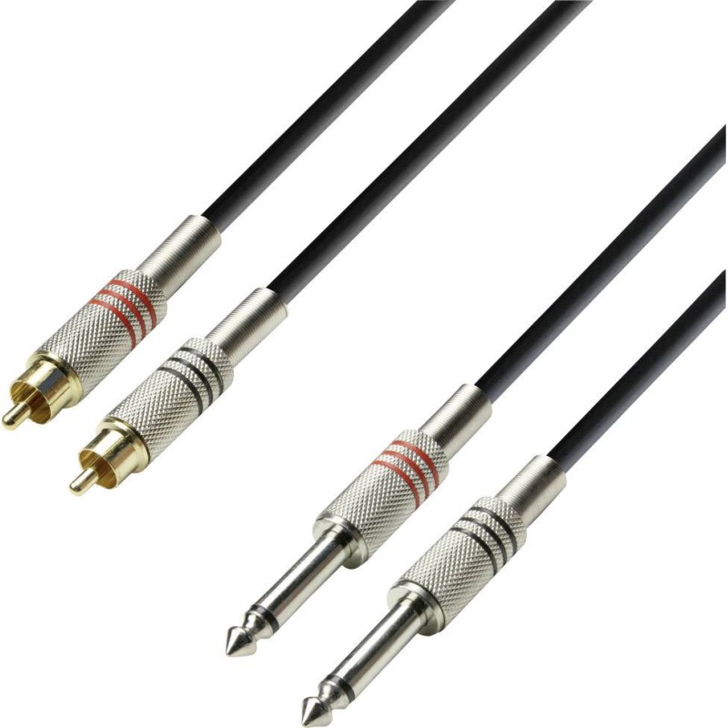 ADAM HALL PATCH K3TPC0300 2 jack - 2 činč 3m KABEL