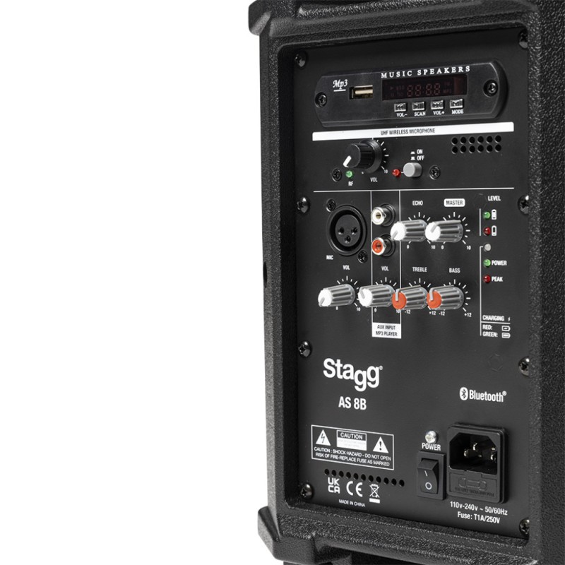 STAGG AS8B BLUETOOTH + MIKROFON MINI RAZGLAS