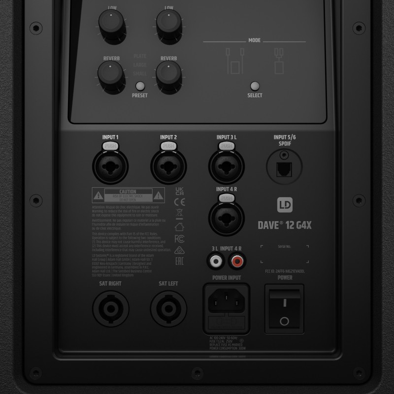 LD-SYSTEMS DAVE 12 G4X RAZGLAS