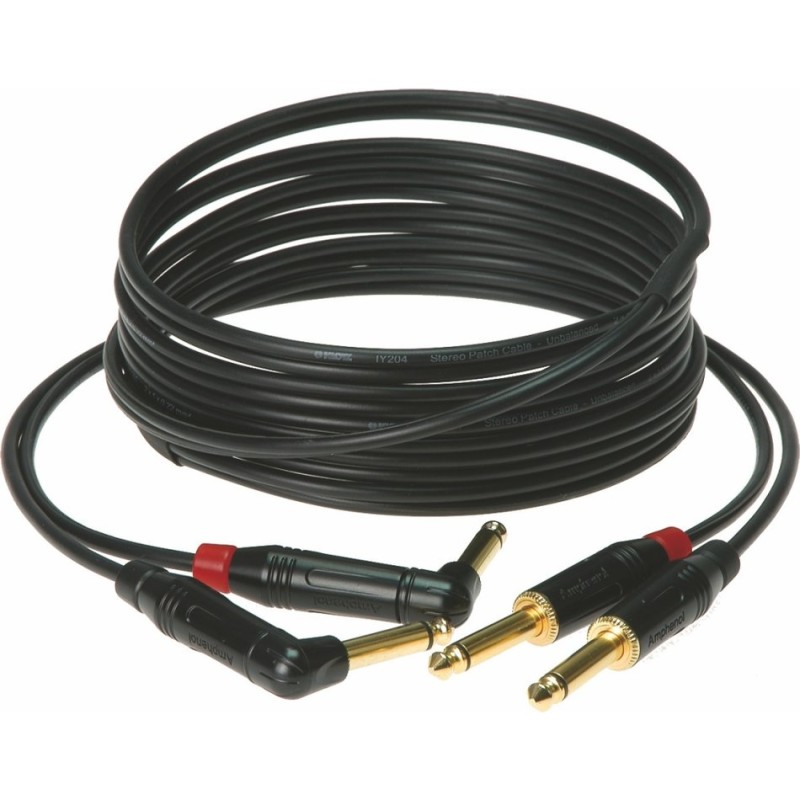 KLOTZ PATCH KMPR0600 2x jack - 2x jack kutni 6m KABEL
