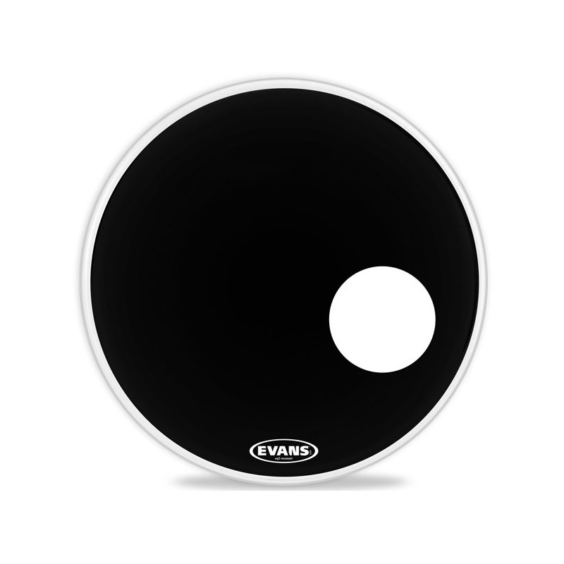 EVANS BD18RB EQ3 18" RES BLK PLASTIKA