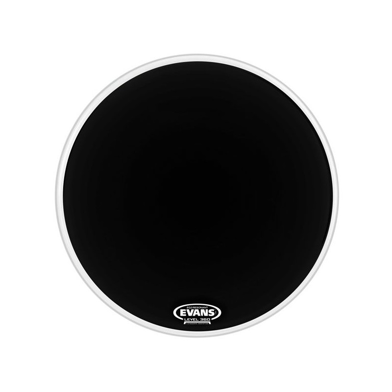 EVANS BD20RB-NP EQ3 20" RES BLK no port PLASTIKA