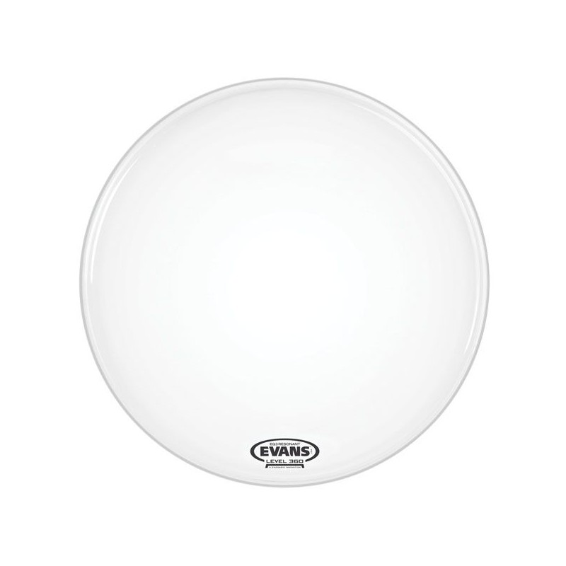 EVANS BD22RGCW-NP EQ3 22" RES CTD WHT NO PORT PLASTIKA