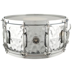 GRETSCH USA BROOKLYN GB4164HB 14" x 6.5" HAMMERED CHROME/B SNARE