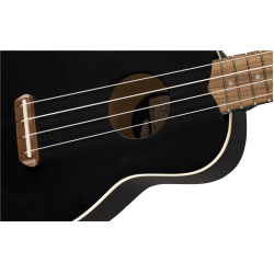 FENDER VENICE SOPRANO BLK WN UKULELE