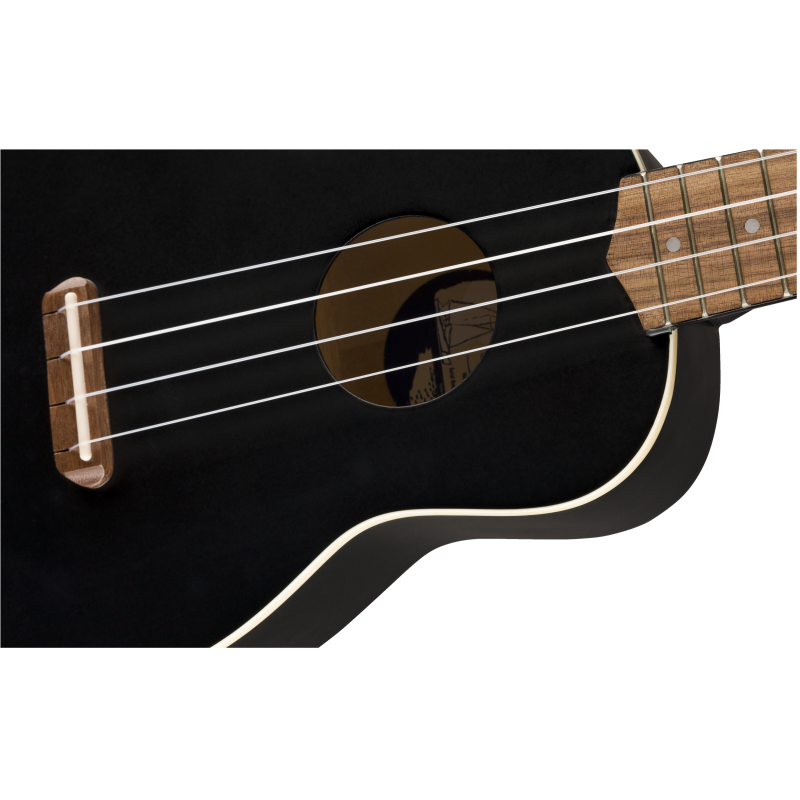 FENDER VENICE SOPRANO BLK WN UKULELE