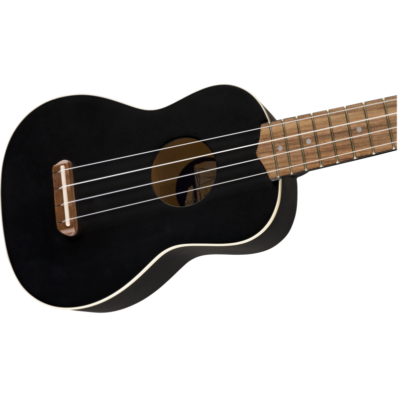 FENDER VENICE SOPRANO BLK WN UKULELE