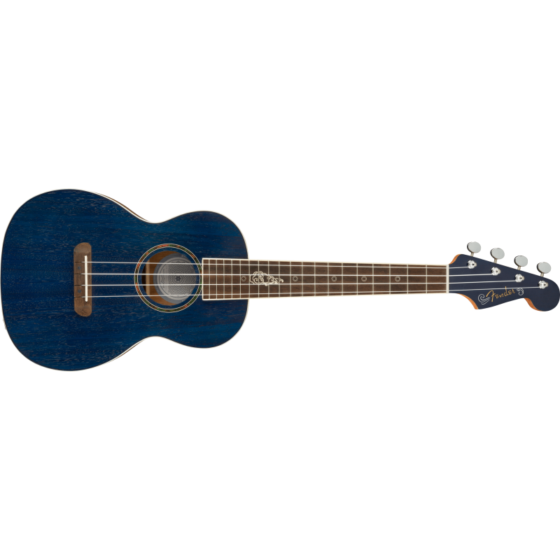 FENDER DHANI HARRISON SPHR BLUE UKULELE