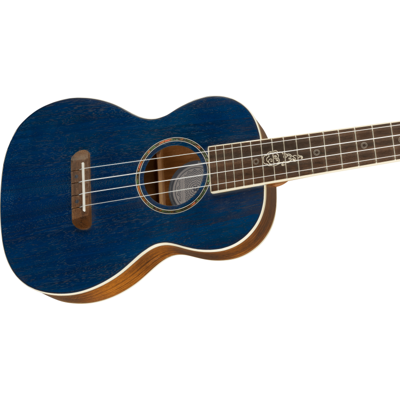 FENDER DHANI HARRISON SPHR BLUE UKULELE