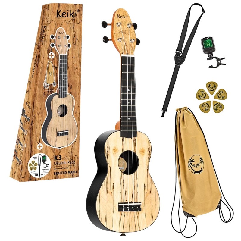ORTEGA KEIKI K3-SPM+torba+pribor UKULELE
