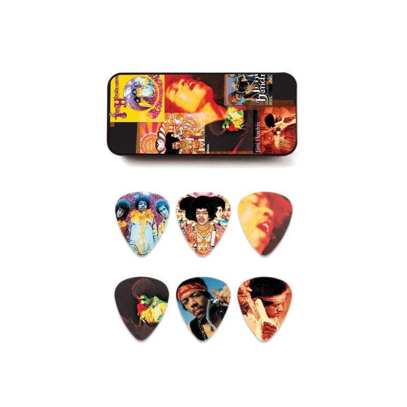 JIM DUNLOP JIMI HENDRIX MONTAGE PICK TIN JH-PT08H TRZALICE