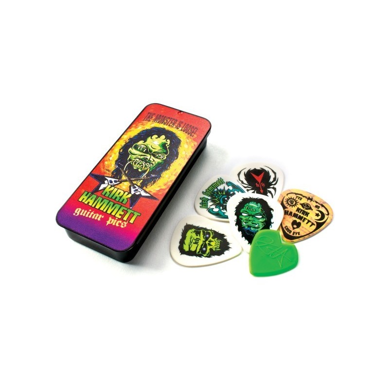 JIM DUNLOP KIRK HAMMET MONSTER  LOOSE PICK TIN KH01T088 TRZALICE