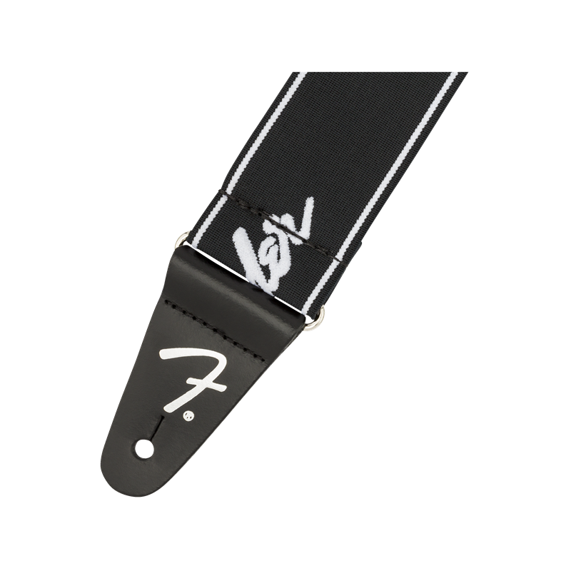 FENDER 2" WEIGHLESS RUNNING LOGO BLACK/WHITE REMEN