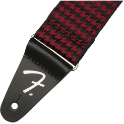 FENDER HOUNDSTOOTH STRAP RED REMEN