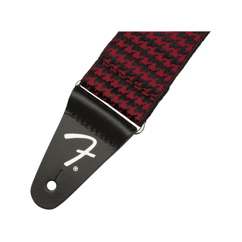 FENDER HOUNDSTOOTH STRAP RED REMEN