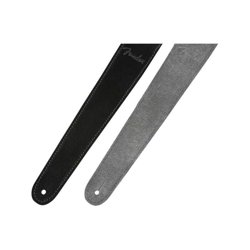 FENDER 2" REVERSIBLE SUEDE STRAP - BLK/GRY REMEN
