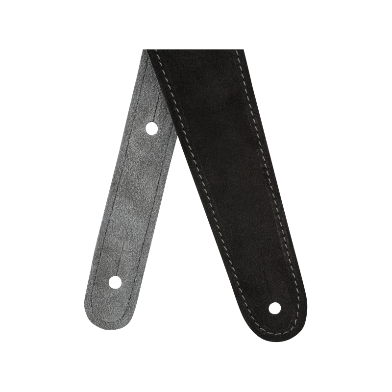 FENDER 2" REVERSIBLE SUEDE STRAP - BLK/GRY REMEN