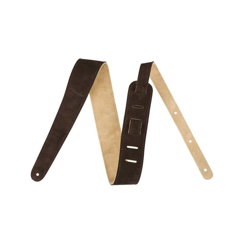 FENDER 2" REVERSIBLE SUEDE STRAP - BRN/TAN REMEN