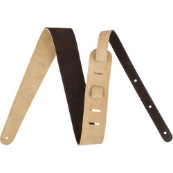 FENDER 2" REVERSIBLE SUEDE STRAP - BRN/TAN REMEN
