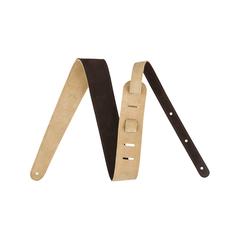 FENDER 2" REVERSIBLE SUEDE STRAP - BRN/TAN REMEN