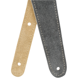 FENDER 2" REVERSIBLE SUEDE STRAP - GRY/TAN REMEN