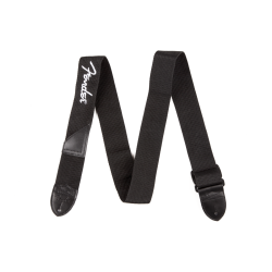 FENDER 2" POLY WHITE LOGO STRAP REMEN