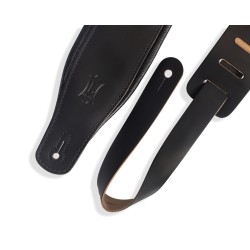 LEVY'S 3" TOP GRAIN LEATHER STRAP M26PD-BLK REMEN