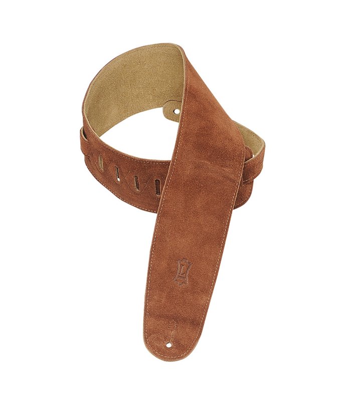 LEVY'S 3.5" SUEDE LEATHER BASS STRAP MS4-RST REMEN