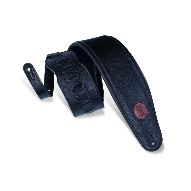 LEVY'S 4.5" GARMENT LEATHER BASS STRAP MSS2-4-BLK REMEN